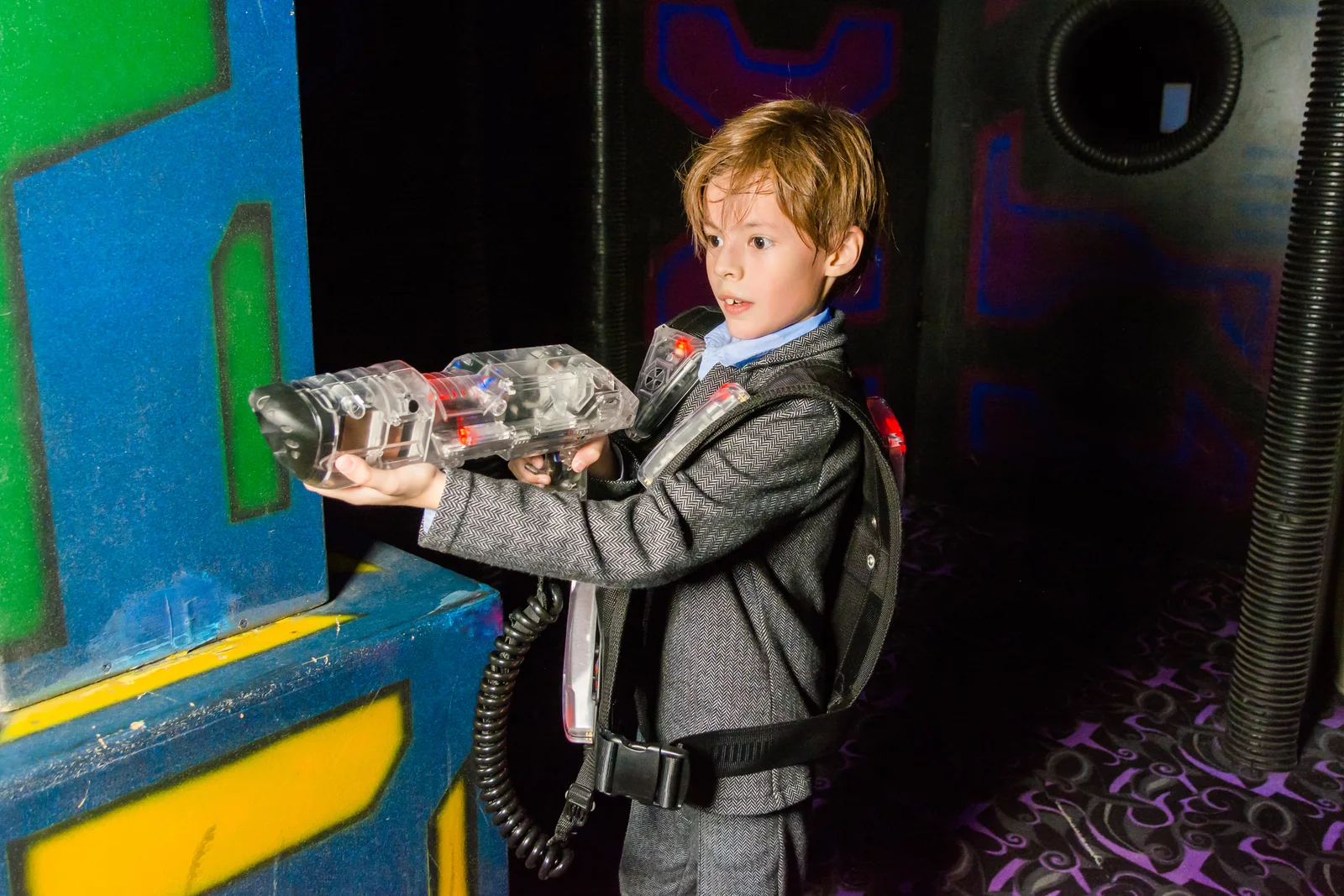 Первый раунд лазертага после линейки в LaserLand