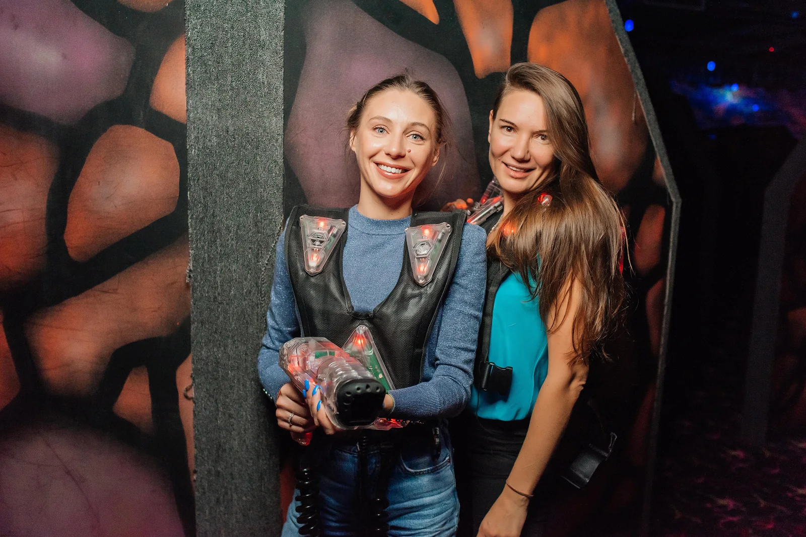 Фото коллег после игры в LaserLand