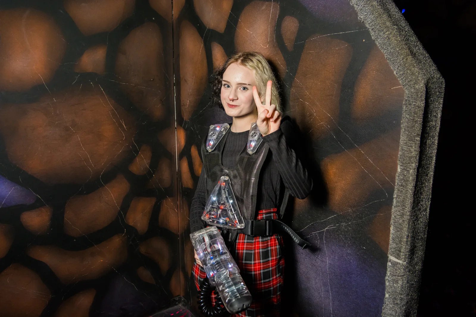 Участница взрослой команды в LaserLand